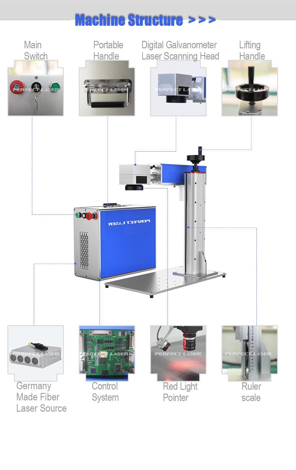 Pigeon Ring Dog Ear Tag Metal Fiber Laser Engraver Marking Machine