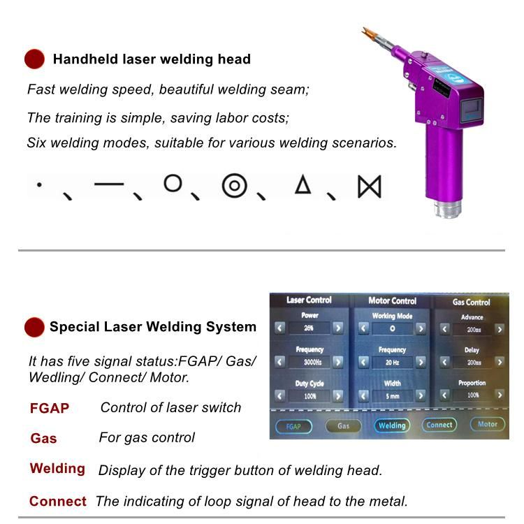 Portable Mini 500W 1000W 1500W 2000W Stainless Steel CNC Welder Optical Equipment Carbon Steel Stainless Steel Fiber Laser Welding Machine for Car Frame