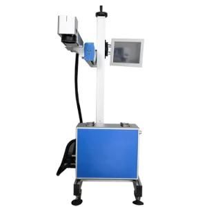 20W Flying and Assembly-Line Style Fiber Laser Marking Machine for Metal and Nonmetal Materials