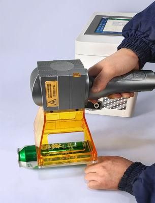 Portable Handheld Fiber Laser Marking Machine for Metal/PVC Pipe