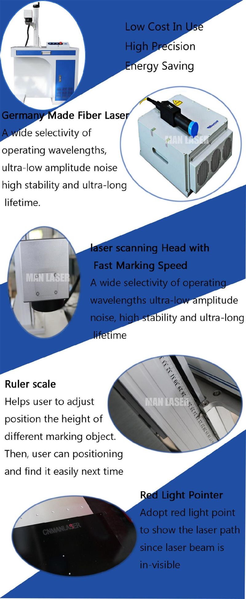Factory Price Metal Jewelry Logo 100W Desktop Fiber Laser Marking Machine
