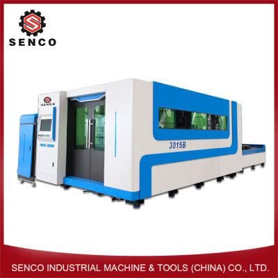 Exchange Platform &amp; Full Cover CNC Fiber Laser Cutter Sheet Metal Cutting Machine