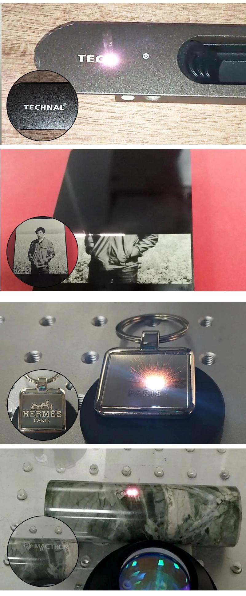 Aluminum Foil Lid Fiber Laser Marking Engraving Machine with Aircooling