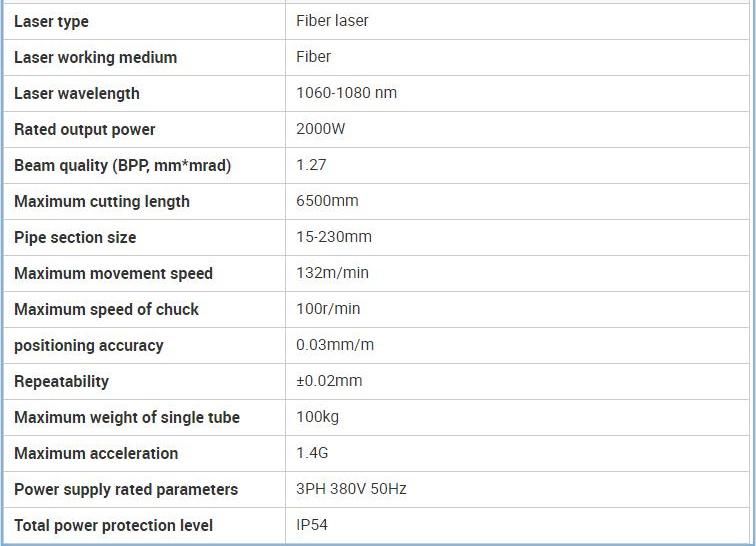 1000W 2kw Stainless Steel Metal Tube Pipe CNC Fiber Laser Cutting Machine