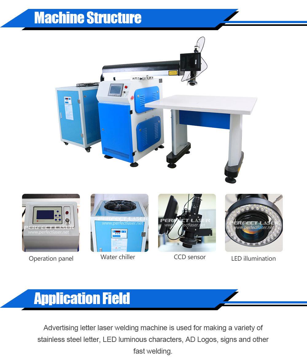3D Stainless Steel Letters Making YAG Laser Welding Machine PE-W300