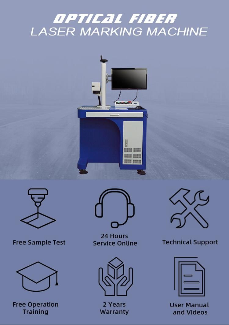 CCD Fiber Laser Marking Machine for Marking Qr Code on Stainless
