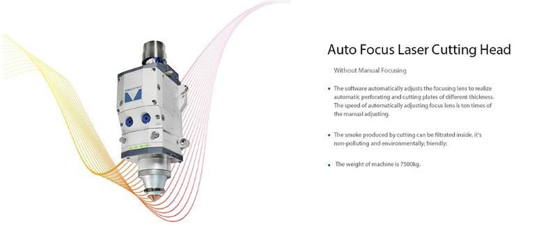 2560gh 6000W CNC Fiber Laser Cutting Machine Raycus High Efficient