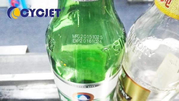 Cycjet Smart LC30f Date Coding CO2 Online Laser Marking Machine on Glass Bottle