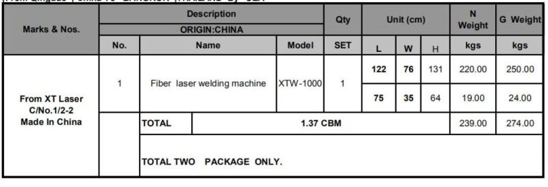 Handheld Laser Welding Machine 1000W 1500W Fiber Laser Welder for Metal Hand Held Gun