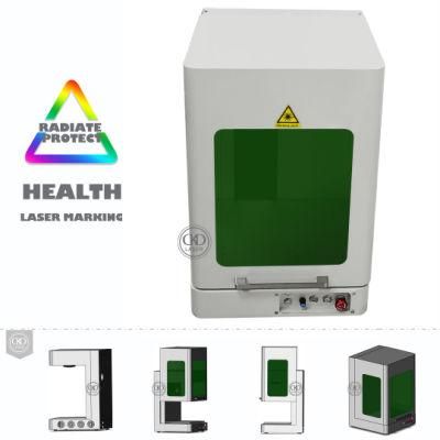 30kg Mini Enclosed Automatic Focusing Laser Marking Machinery for Plastic