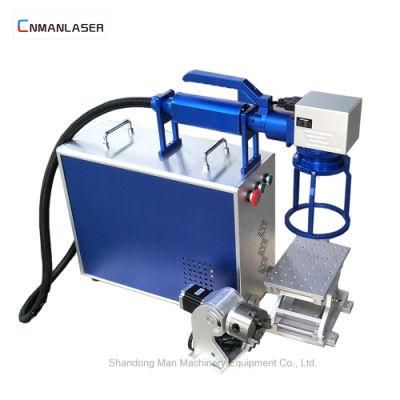 Handhold Mini CNC Fiber Laser Marking Machine for Mechanical Hardware