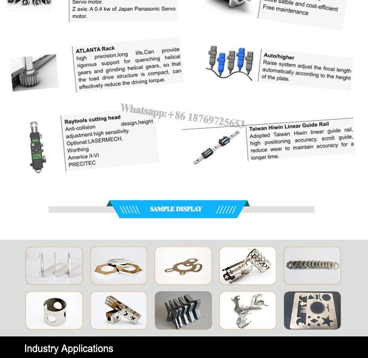 Metal Tube and Plate Fiber Laser Cutting Machine with Rotary Device