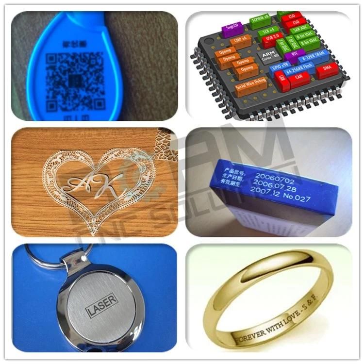 20W 30W Laser Metal Making Machine for Leather Metals Textiles Mark