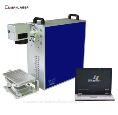 Logo Date Numbers Steel Mini Fiber Laser Marking Engraving Machine