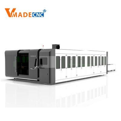 4000W Steel Sheet Metal Fiber Laser Cutting Machine for Stainless Aluminum