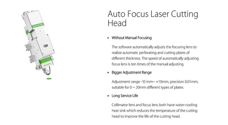 6kw High Power CNC Laser Cutting Machine for Metal