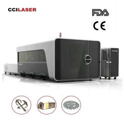Hot Sales New Design CNC Full Closed Exchange Table Fiber Laser Cutting Machine with 6kw