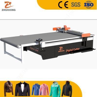 Ce FDA Auto Feeding CNC Blade Kiss Cut Tangential Knife Cutting Machine for Car Sticker Carpet