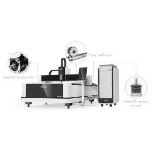 2000W Economic High Efficiency Fiber Laser Cutting Machine with Ipg/Raycus Generator for 3 Years Warranty Lf3015ln