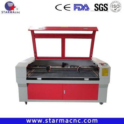 Double Head 1610 PU Leather Shoes Fabric Laser Cutting Machine CO2 130W