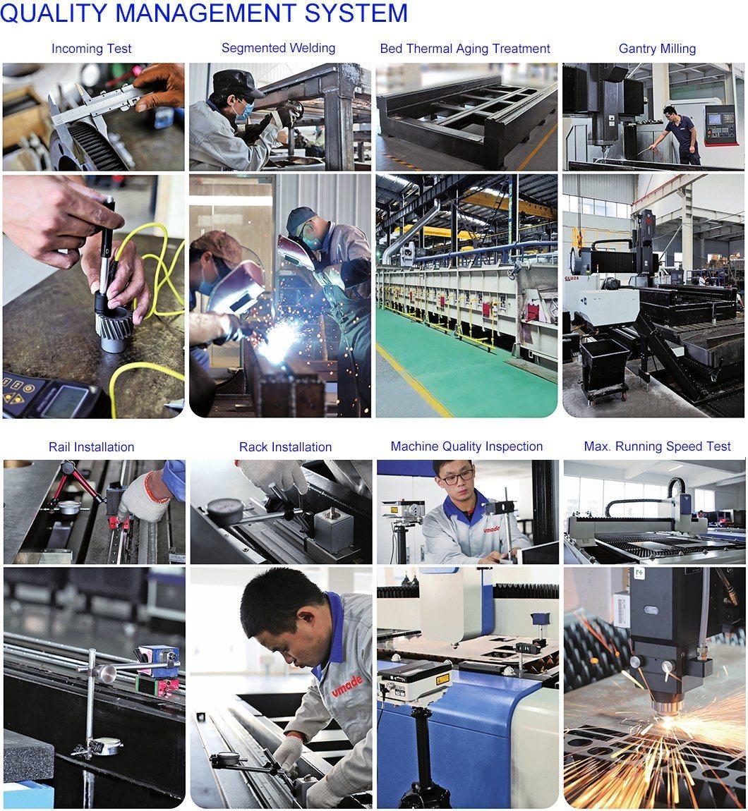 1500*3000mm High Precision Fiber Laser 1000W Cutting Machine with High Working Efficiency