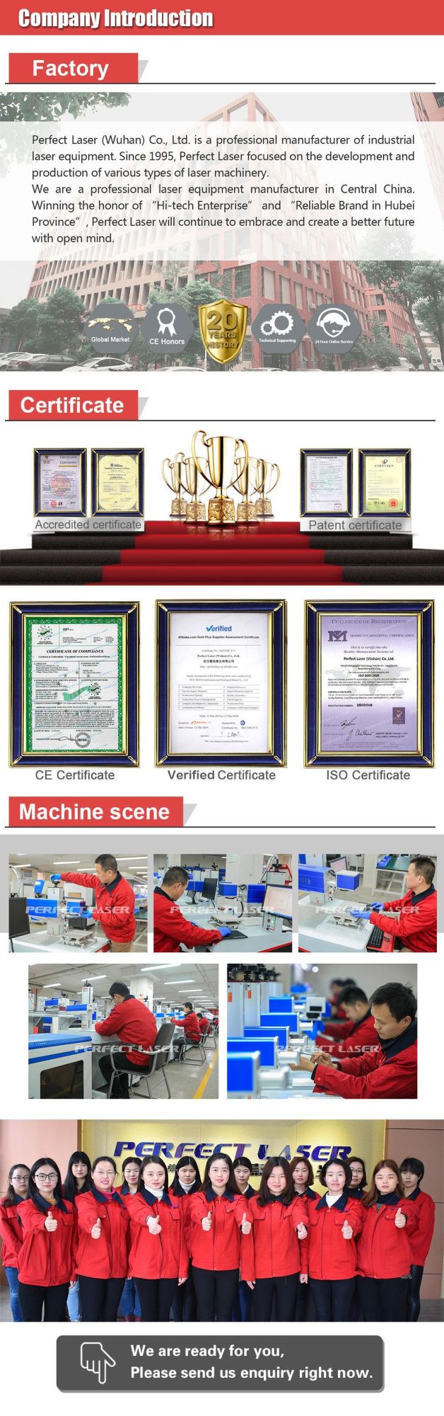 20W Fiber Laser Marking Machine Pedb-400d for Jewelry, Hardware