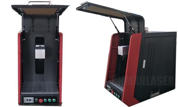 Air Cooling Raycus 20W 30W Enclosed Portable Laser Marking Machine