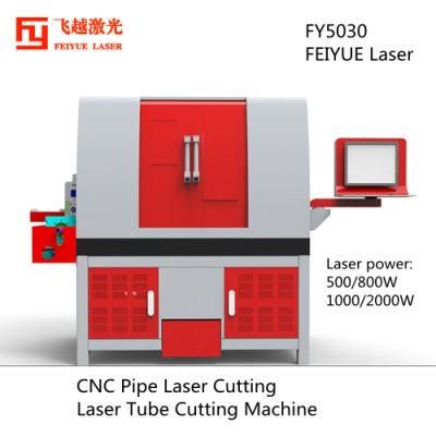 Fy5030 Feiyue CNC Tube Cutting Machine All in One Laser Equipment Metal Sheet Industrial Cutter Pipe Laser Cutting Laser Tube Cutting Machine