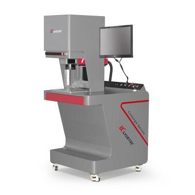 Enclosed Metal Raycus Fiber Laser 20W 30W 50W 100W Fiber Laser Marking Machine with Rotary