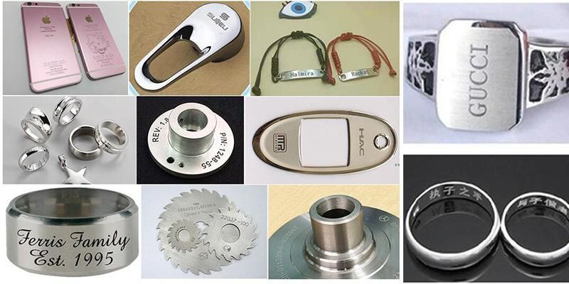 High Speed Leather Plastic 20W Metal Fiber Laser Marking Machine