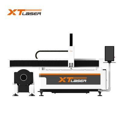 2021 Xt Laser CNC Fiber Laser Metal Square Round Tube Pipe Cutting Machine / 1kw 2000W 3000W Sheet and Pipe Tube Laser Cutter