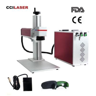 7% Discount FM-20d 20 Watt Electroplating Materials Fiber Laser Marking Machine U. S. in Stock FDA