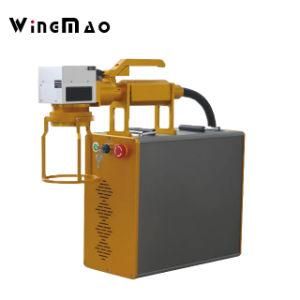 20W 30W Portable Handheld Optical Fiber laser Marking Laser Marking Machine for Brass / Copper / Steel