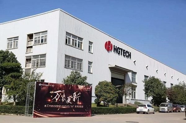 Hgtech 1kw 1.5kw 2kw 3kw 4kw, Raycus Laser Source Laser Metal Tubes Cutting, Fiber Laser Cutting Machine