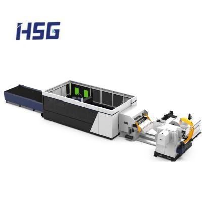 Steel Aluminum Coil Cutting Machine CNC Fiber Laser Cutting Equipment for Sheet and Plates From China Metal Processing Factory