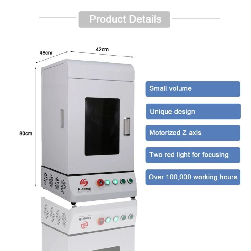 Hispeed Higher Accuracy Steel Material Surface Machine with RF Metal Tube Laser Source