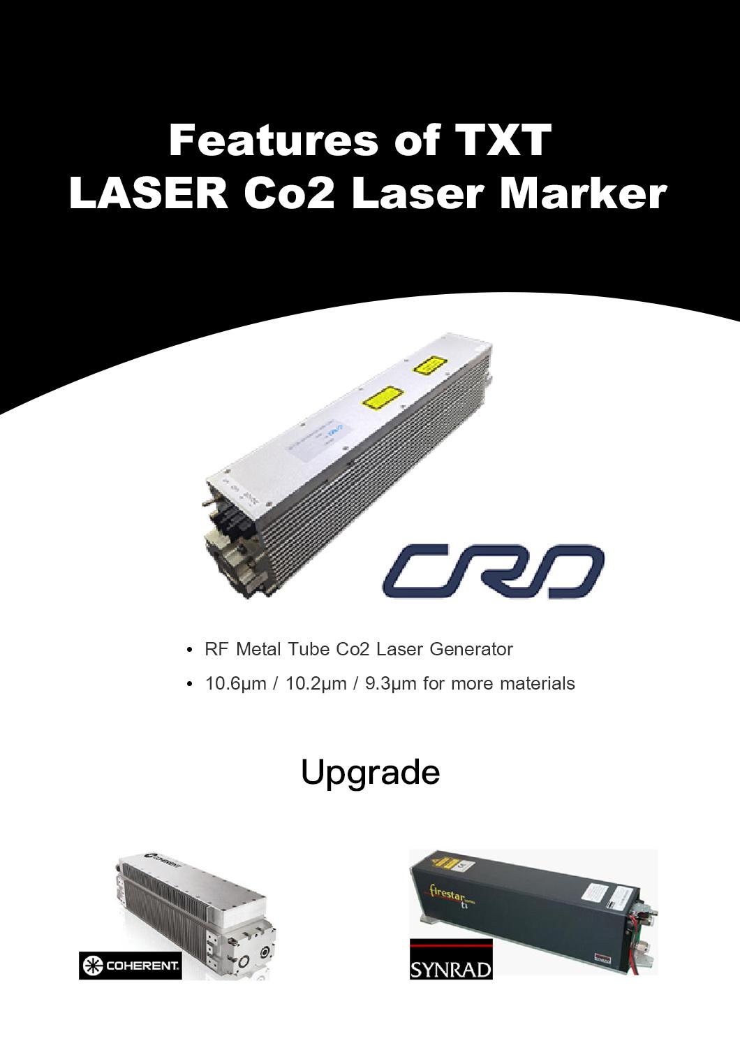 30W CO2 Galvo Laser Printer Marking Machine with RF Tube