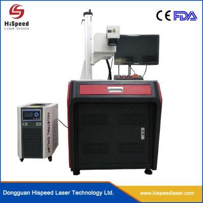 Hispeed UV Marking Machine Markable for Plastic Bottle Glass Cup PVC