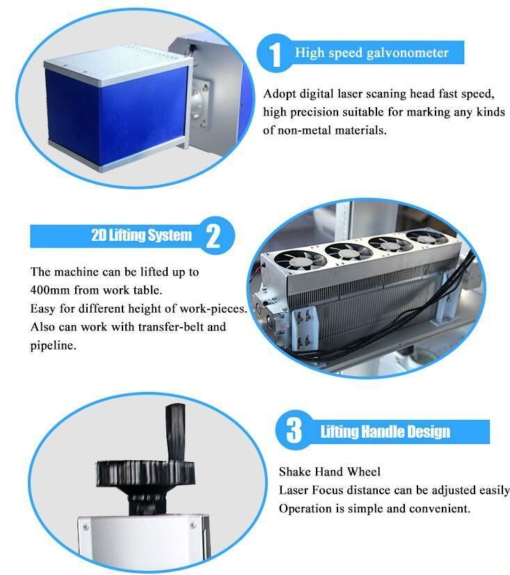 3D High Quality Fiber Laser Marking Machine for Metal