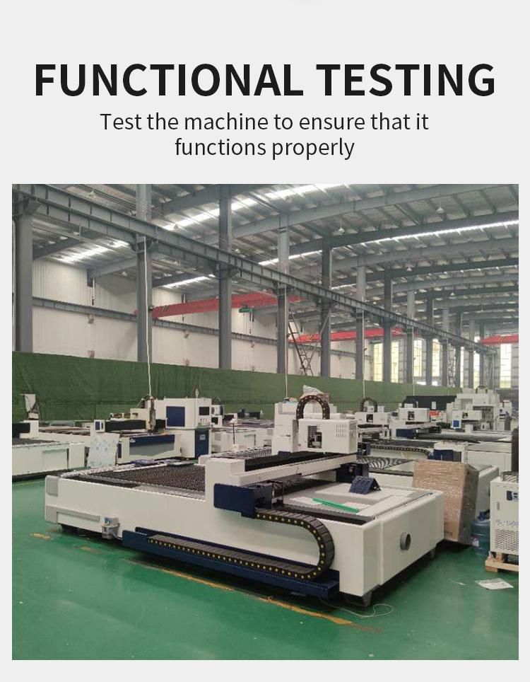 Second Hand Easy Operation Open Type Double Drive Fiber Laser Cutting Machine for Elevator Manufacturing