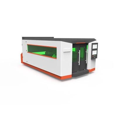 Full Cover Metal Sheet 3kw Fiber Laser Cutting Machine