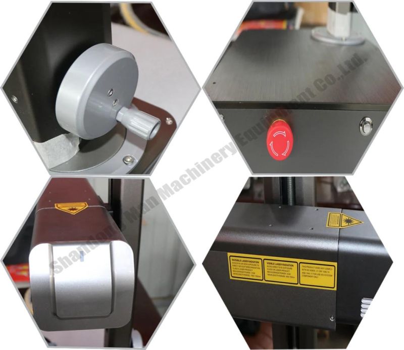 50W High Speed Mini Fiber Laser Marking Machine for Metal and Plastic