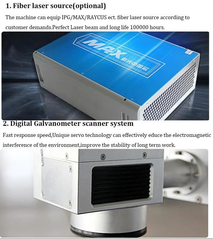20W Metal label Mini Laser Marking Machine with Ezcad Software