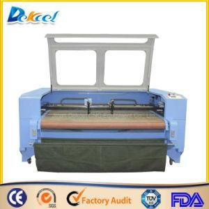 Cloth Laser Cutting CO2 Auto Feeding Machine Double Head