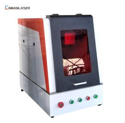 30W Silver Metal Pot Curved Surface Laser Marking Engraving Machine