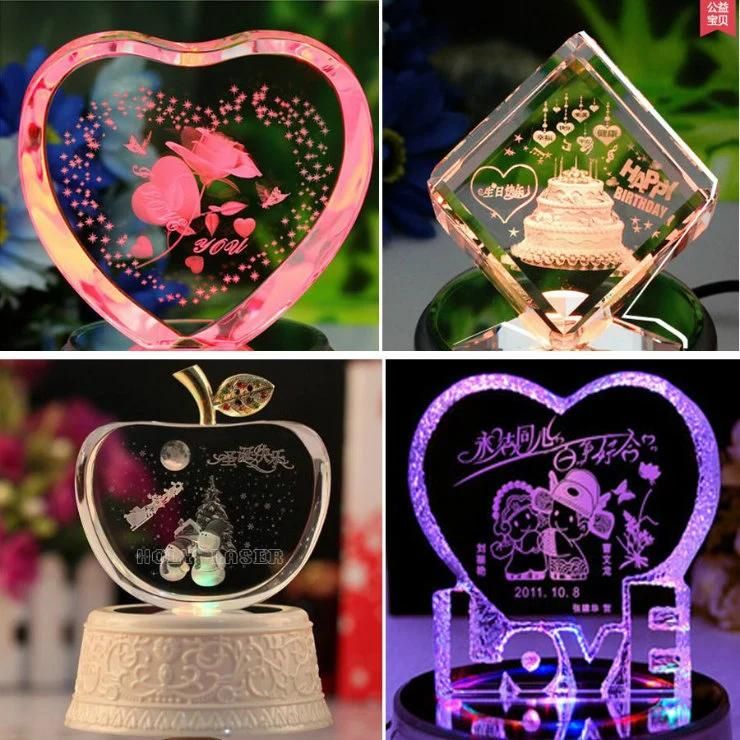 Portrait 3D Crystal Laser Engraving Machine for Tourism Gifts