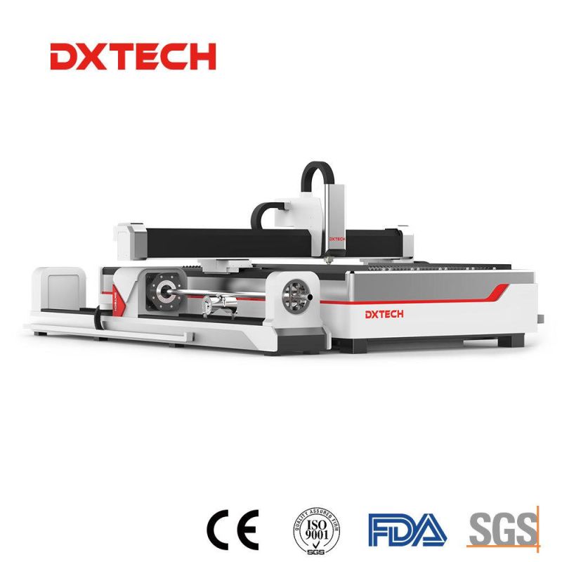 CO2 Laser0 CNC Router Steel Fiber Laser Cutting Machine and Engraving Machine for Metal Pipe with Water Cooling System 50W-10kw