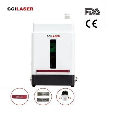 Safety Enclosed 2.5D Jpt Mopa M7 60W Fiber Laser Marking Machine for 3D Relief Engraver Metal with Ezcad3.0 and Electric Z