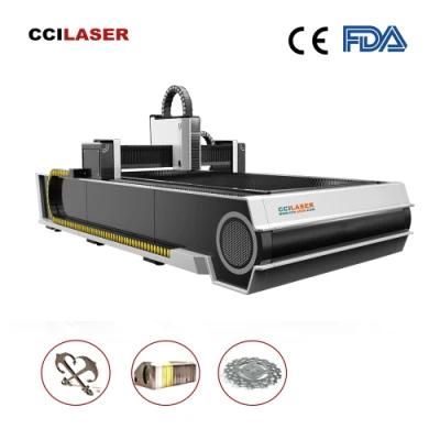 Cci Laser-FUJI Motor CNC Metal Laser Cutting Machine with Fiber 2000W 1kw 1.5kw 2kw 3kw 500W Steel Laser Cutter