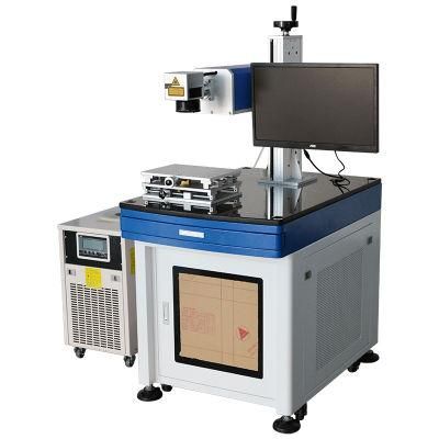5W 8W UV Ultraviolet Light Laser Marking Engraving Machine for Glass